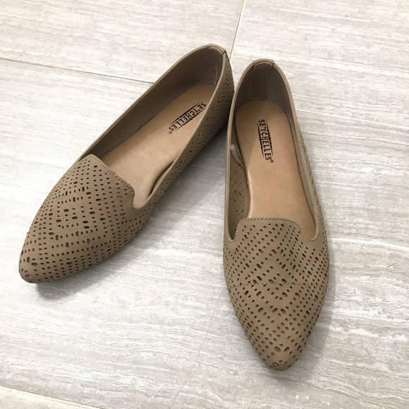 Anthropologie Shoes Anthro Seychelles Petunia Flats Laser Cut Design Poshmark